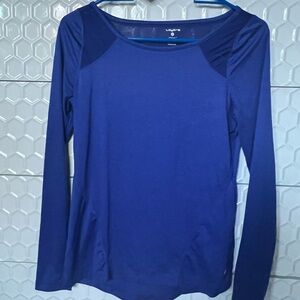 Layer 8 Women's Long Sleeve Crew Top in Royal Blue